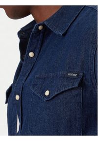 Mustang Koszula jeansowa Duver 1016950 Granatowy Regular Fit. Kolor: niebieski. Materiał: bawełna #4