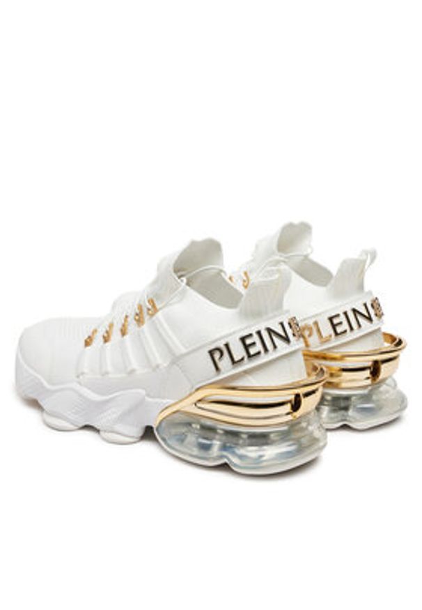 Plein Sport Sneakersy SADS USC0518 STE003N Biały. Kolor: biały. Materiał: materiał