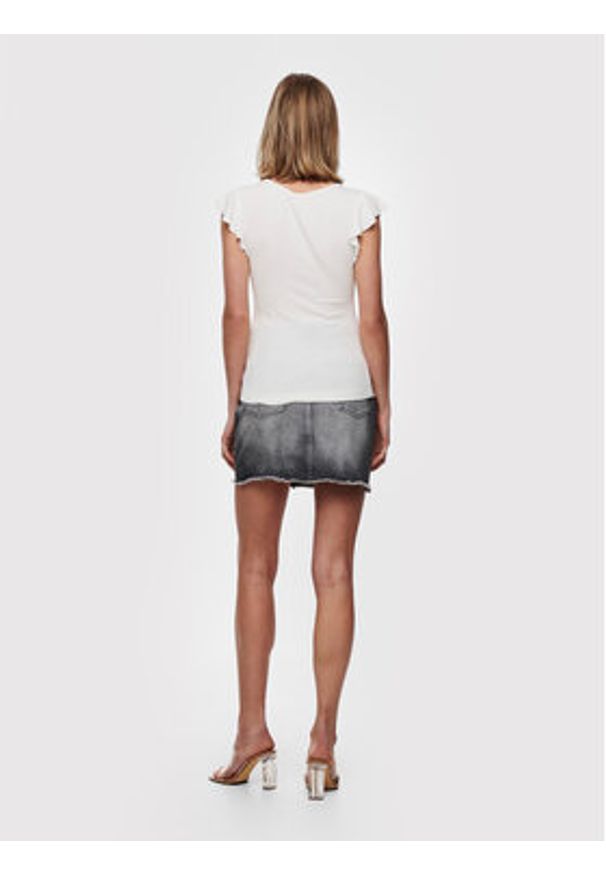 only - ONLY Bluzka Belia 15227187 Biały Regular Fit. Kolor: biały. Materiał: wiskoza
