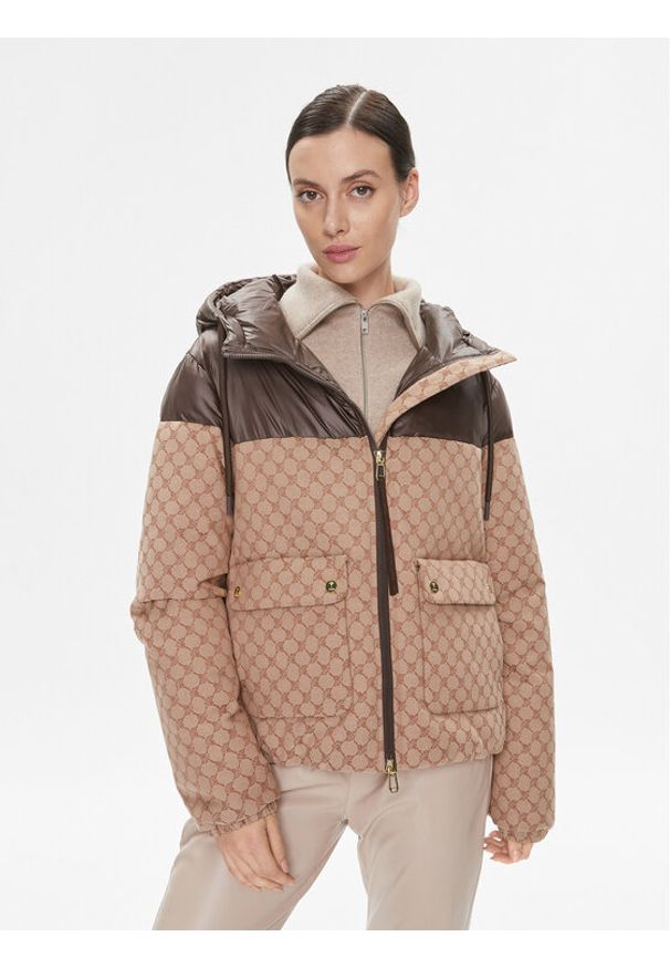 JOOP! Kurtka puchowa 30039185 Brązowy Regular Fit. Kolor: brązowy. Materiał: syntetyk, bawełna