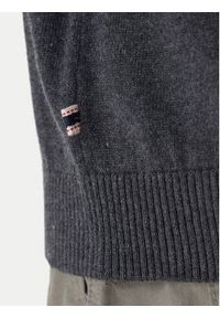 Jack & Jones Golf Basic 12287649 Czarny Regular Fit. Typ kołnierza: golf. Kolor: czarny. Materiał: bawełna #6