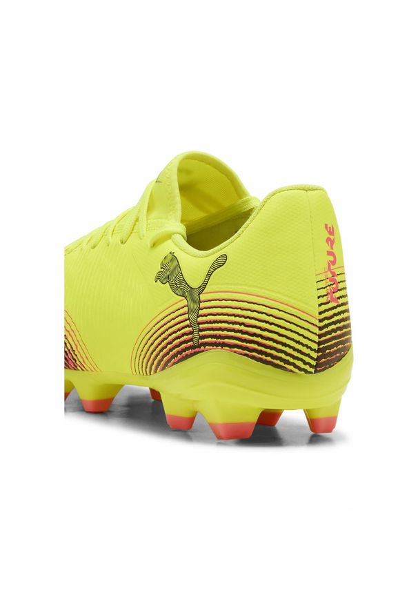 Puma - Buty piłkarskie FUTURE 8 PLAY FG/AG PUMA Yellow Alert Black Sun Struck Pink. Kolor: żółty, wielokolorowy, różowy, czarny. Sport: piłka nożna