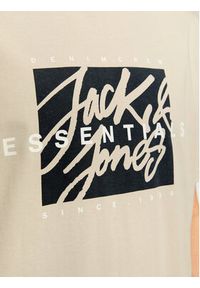 Jack & Jones - Jack&Jones T-Shirt Colton 12268439 Beżowy Standard Fit. Kolor: beżowy. Materiał: bawełna #7