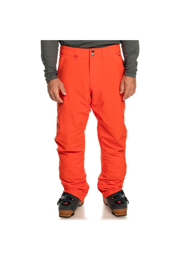 Spodnie snowboardowe męskie Quiksilver Estate. Kolor: pomarańczowy. Sezon: zima. Sport: snowboard