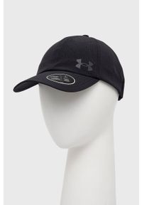 Under Armour czapka z daszkiem 1369787 kolor czarny z nadrukiem. Kolor: czarny. Materiał: skóra, materiał. Wzór: nadruk #3