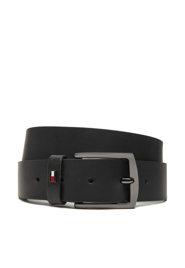 TOMMY HILFIGER - Pasek Męski Tommy Hilfiger. Kolor: czarny