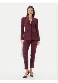 Hugo - HUGO Spodnie materiałowe Hedima-1 50544742 Fioletowy Slim Fit. Kolor: fioletowy. Materiał: syntetyk #3
