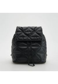 Reserved - Pikowany plecak - Czarny. Kolor: czarny. Materiał: pikowane