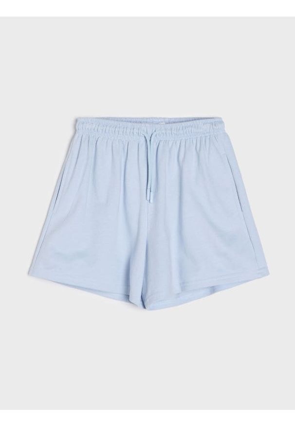 Sinsay - Szorty z kieszeniami - błękitny. Kolor: niebieski