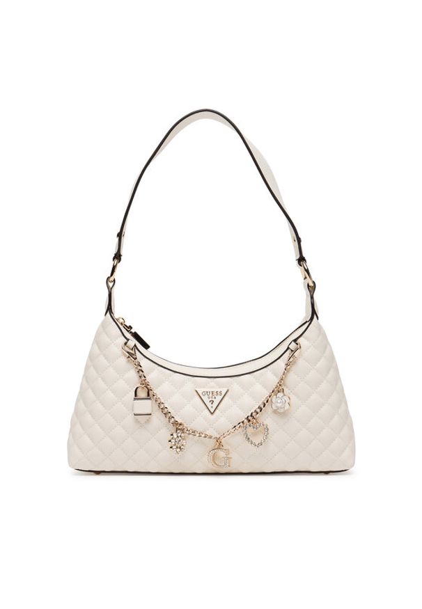 Guess Torebka Everlee HWEG86 79180 Écru. Materiał: skórzane