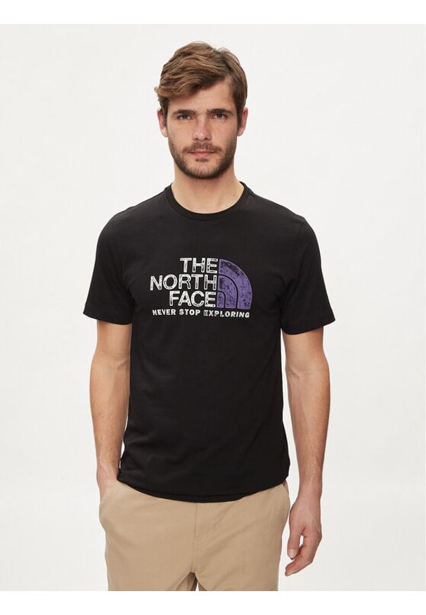 The North Face T-Shirt Rust 2 NF0A87NW Czarny Regular Fit. Kolor: czarny. Materiał: bawełna