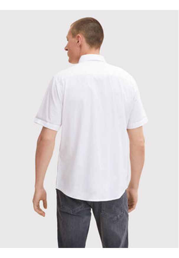 Tom Tailor Koszula 1031706 Biały Regular Fit. Kolor: biały. Materiał: bawełna