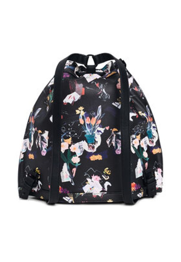 Desigual Plecak 26SAKP36 Czarny. Kolor: czarny. Materiał: materiał