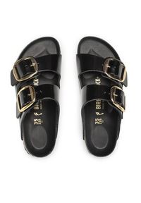 Birkenstock Klapki Arizona Big Buckle 1021476 Czarny. Kolor: czarny. Materiał: lakier, skóra #5