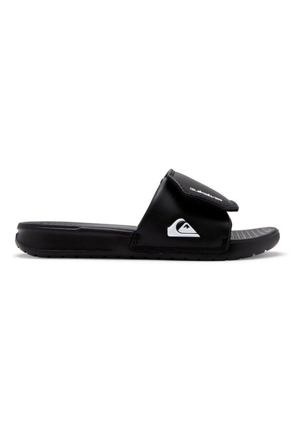 Quiksilver - Klapki basenowe dla Chłopców BRIGHT COAST. Zapięcie: rzepy. Kolor: czarny. Materiał: syntetyk. Sport: fitness, pływanie