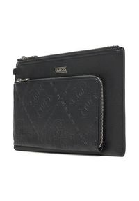 Guess Saszetka PMBONG P5432 Czarny. Kolor: czarny. Materiał: skóra
