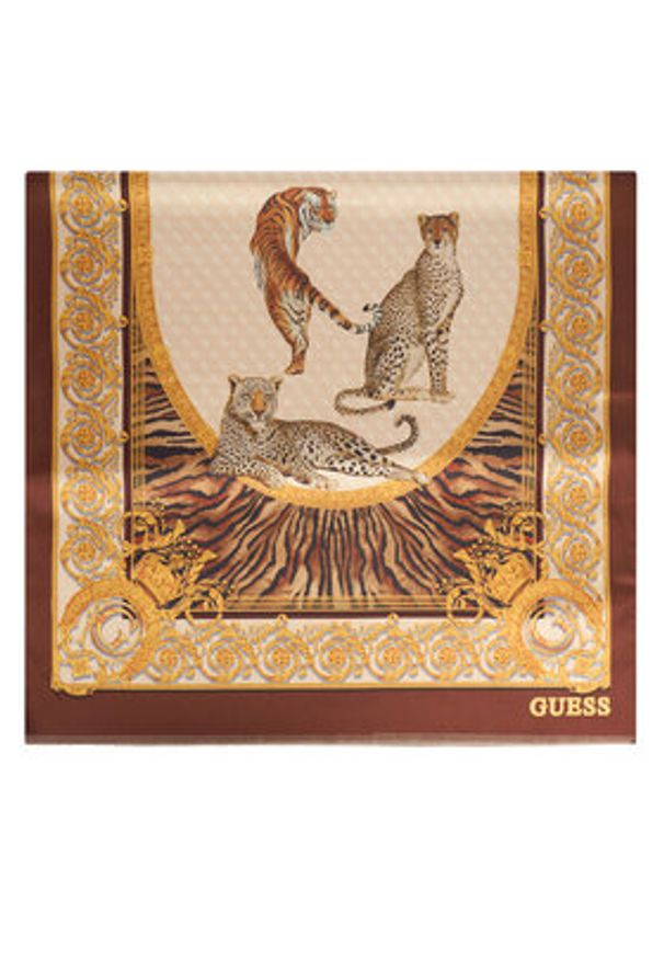 Guess Szal AW5228 POL03 Brązowy. Kolor: brązowy. Materiał: materiał