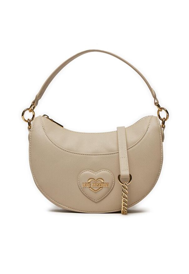 Love Moschino - LOVE MOSCHINO Torebka JC4262PP0IKL0110 Beżowy. Kolor: beżowy. Materiał: skórzane