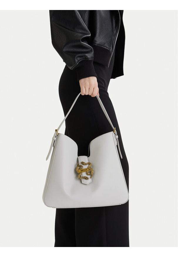 Just Cavalli Torebka 80RA4BA3 ZSA89 Szary. Kolor: szary. Materiał: skórzane