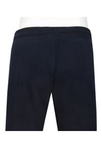 Męskie Spodnie Dresowe - Pako Jeans - Granatowe. Kolor: niebieski. Materiał: bawełna #4