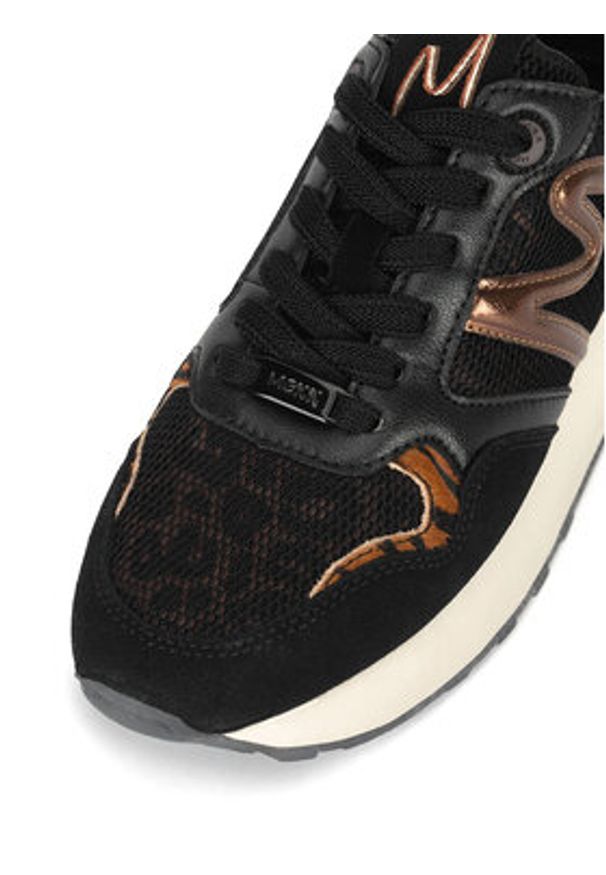 MEXX Sneakersy MI001009643W-01 Czarny. Kolor: czarny. Materiał: skóra
