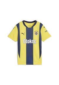 Puma - Młodzieżowa koszulka domowa Fenerbahçe SK 24/25 PUMA Speed Yellow Blue Violet. Kolor: niebieski, żółty, wielokolorowy