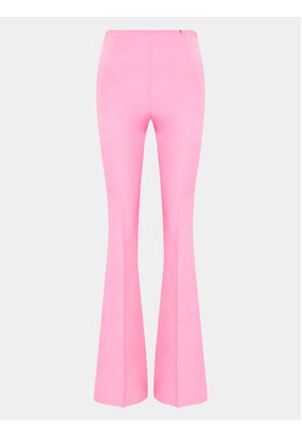 Nissa Spodnie materiałowe P13934 Różowy Regular Fit. Kolor: różowy. Materiał: syntetyk, materiał