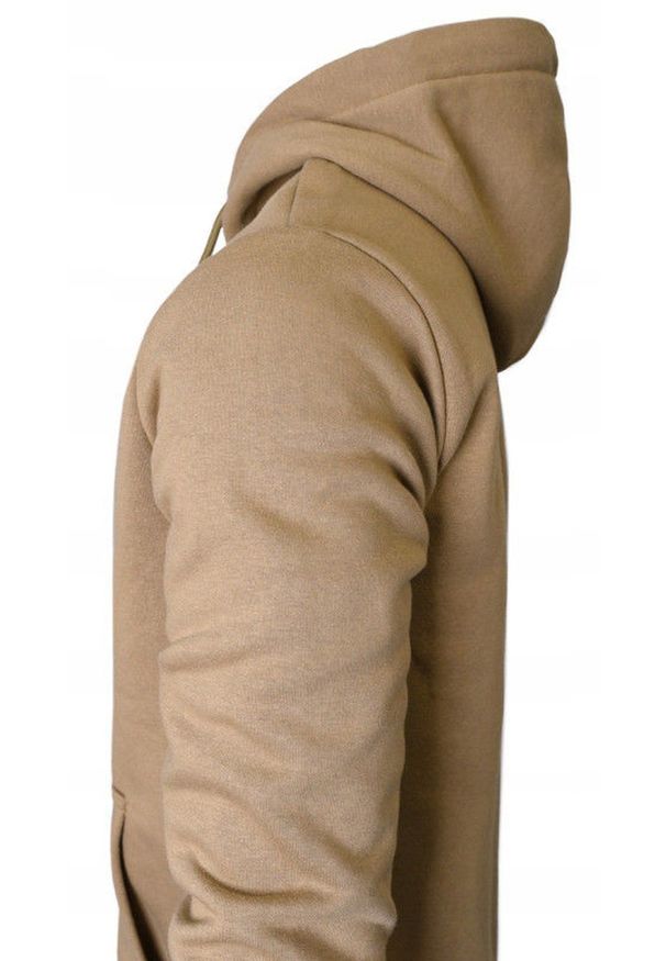 Rozpinana Bluza Męska z Kapturem - Pako Jeans - Beżowa. Typ kołnierza: kaptur. Kolor: beżowy, wielokolorowy, brązowy. Materiał: poliester, bawełna. Styl: klasyczny