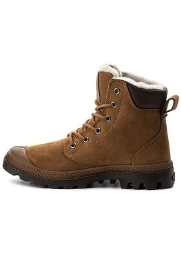 Palladium Trapery Pampa Sport Cuff WPS 72992-697-M Brązowy. Kolor: brązowy. Materiał: skóra. Styl: sportowy