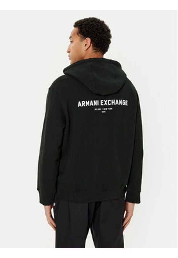 Armani Exchange Bluza XM000223 AF12656 UB001 Czarny Regular Fit. Kolor: czarny. Materiał: bawełna
