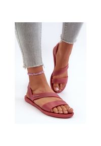 Sandały Damskie Z Brokatem 82429 Ipanema Vibe Sandal Fem Różowe. Okazja: na plażę, na spacer. Kolor: różowy #9