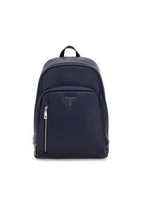 Guess Plecak Certosa Saffiano Smart HMECSA P3241 Granatowy. Kolor: niebieski. Materiał: skóra