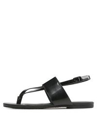 Calvin Klein Jeans Sandały Flat Sandal Toepost Hw YW0YW00953 Czarny. Kolor: czarny. Materiał: skóra #6