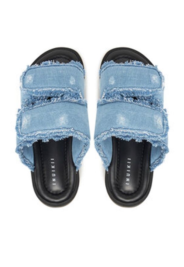 Inuikii Klapki Classic Jeans Velcro 70104-143 506 Niebieski. Kolor: niebieski. Materiał: materiał