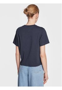 Tommy Jeans T-Shirt Serif Linear DW0DW15049 Granatowy Regular Fit. Kolor: niebieski. Materiał: bawełna