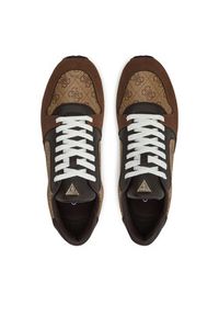 Guess Sneakersy FMPARO ELL12 Brązowy. Kolor: brązowy. Materiał: skóra #2