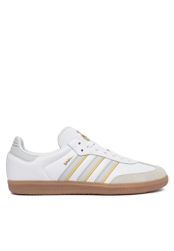 Adidas - adidas Sneakersy Samba Real Madrid JQ4038 Biały. Kolor: biały. Materiał: skóra