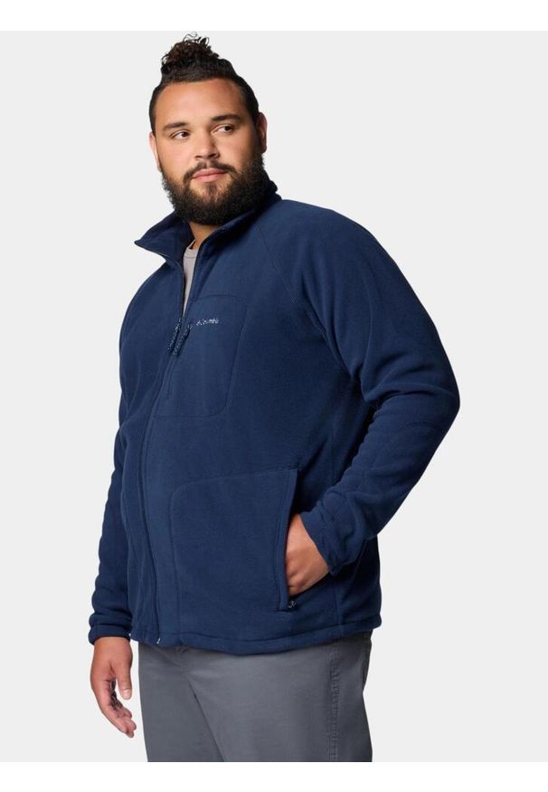 columbia - Sweter Męski Columbia Fast Trek II. Kolor: niebieski. Materiał: polar. Sport: turystyka piesza