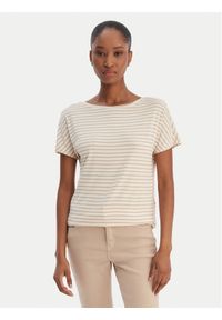 Marella T-Shirt Fervida 2615971021 Beżowy Regular Fit. Kolor: beżowy. Materiał: wiskoza #1