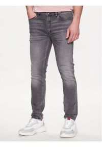 Hugo Jeansy 50483877 Srebrny Extra Slim Fit. Kolor: srebrny