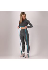 XTREME - Damski top sportowy Długie rękawy. Kolor: brązowy, wielokolorowy, szary. Materiał: elastan, poliester. Długość rękawa: długi rękaw. Długość: długie. Sport: fitness