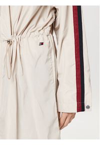TOMMY HILFIGER - Tommy Hilfiger Parka S10S101752 Beżowy Regular Fit. Kolor: beżowy. Materiał: syntetyk
