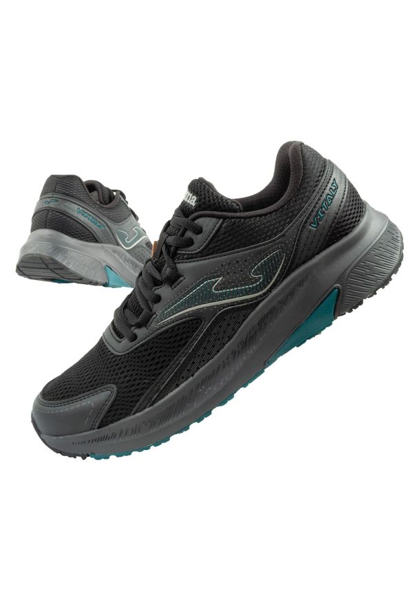 Buty sportowe do biegania męskie Joma Vitaly. Kolor: czarny. Materiał: tkanina, materiał, syntetyk. Szerokość cholewki: normalna. Sport: bieganie