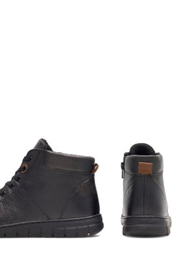 Go Soft Botki WI23-GHANA-03 Czarny. Kolor: czarny. Materiał: skóra