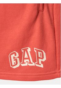 GAP - Gap Szorty sportowe 885590-02 Koralowy Relaxed Fit. Kolor: pomarańczowy. Materiał: bawełna
