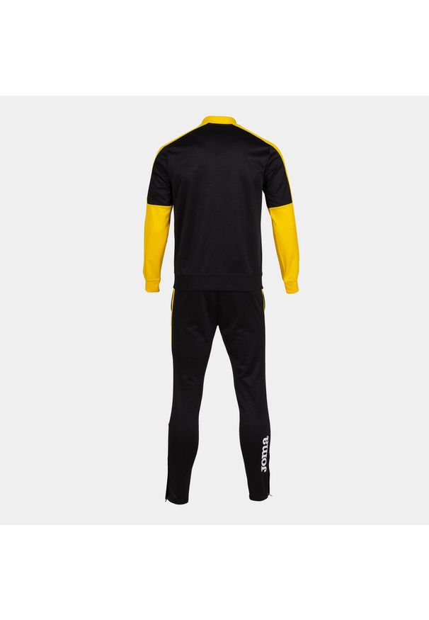 Dres do piłki nożnej męski Joma Boy Eco championship. Kolor: czarny, wielokolorowy, żółty. Materiał: dresówka. Sport: piłka nożna