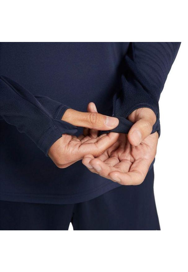 Nike - Męska Koszulka Academy 21 DriFIT Quarter Zip Drill Top. Kolor: niebieski, wielokolorowy, biały
