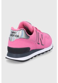 New Balance buty WL574DT2 kolor różowy. Nosek buta: okrągły. Zapięcie: sznurówki. Kolor: różowy. Materiał: guma. Model: New Balance 574