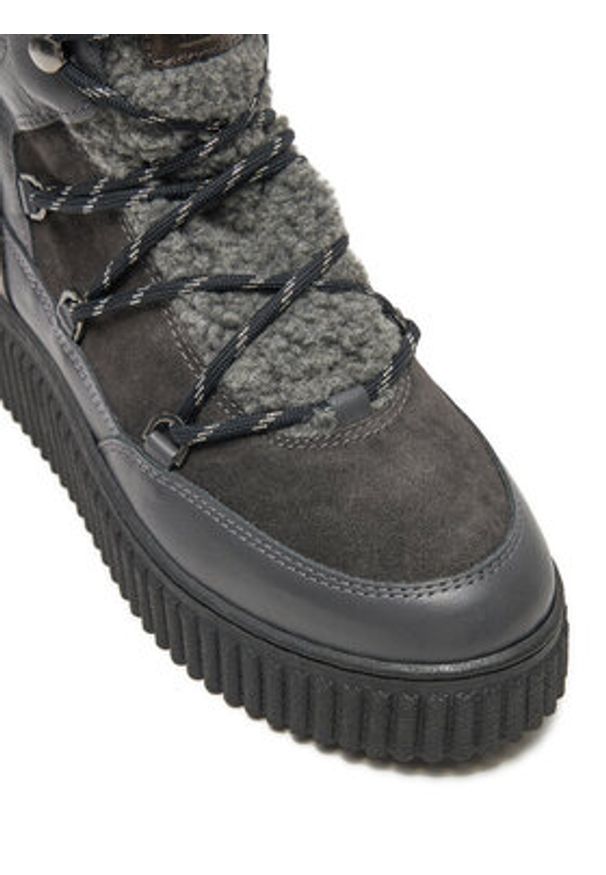 Marc O'Polo Trzewiki OO2M3012 Szary. Kolor: szary. Materiał: skóra