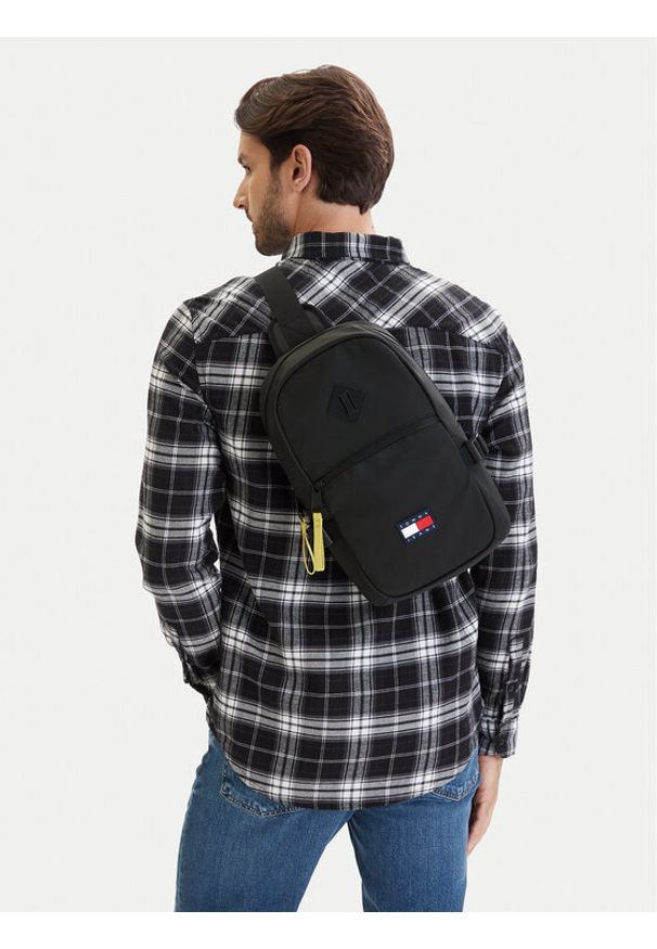 Tommy Jeans Saszetka Tjm Daily Elevated Sling Bag AM0AM14216 Czarny. Kolor: czarny. Materiał: skóra